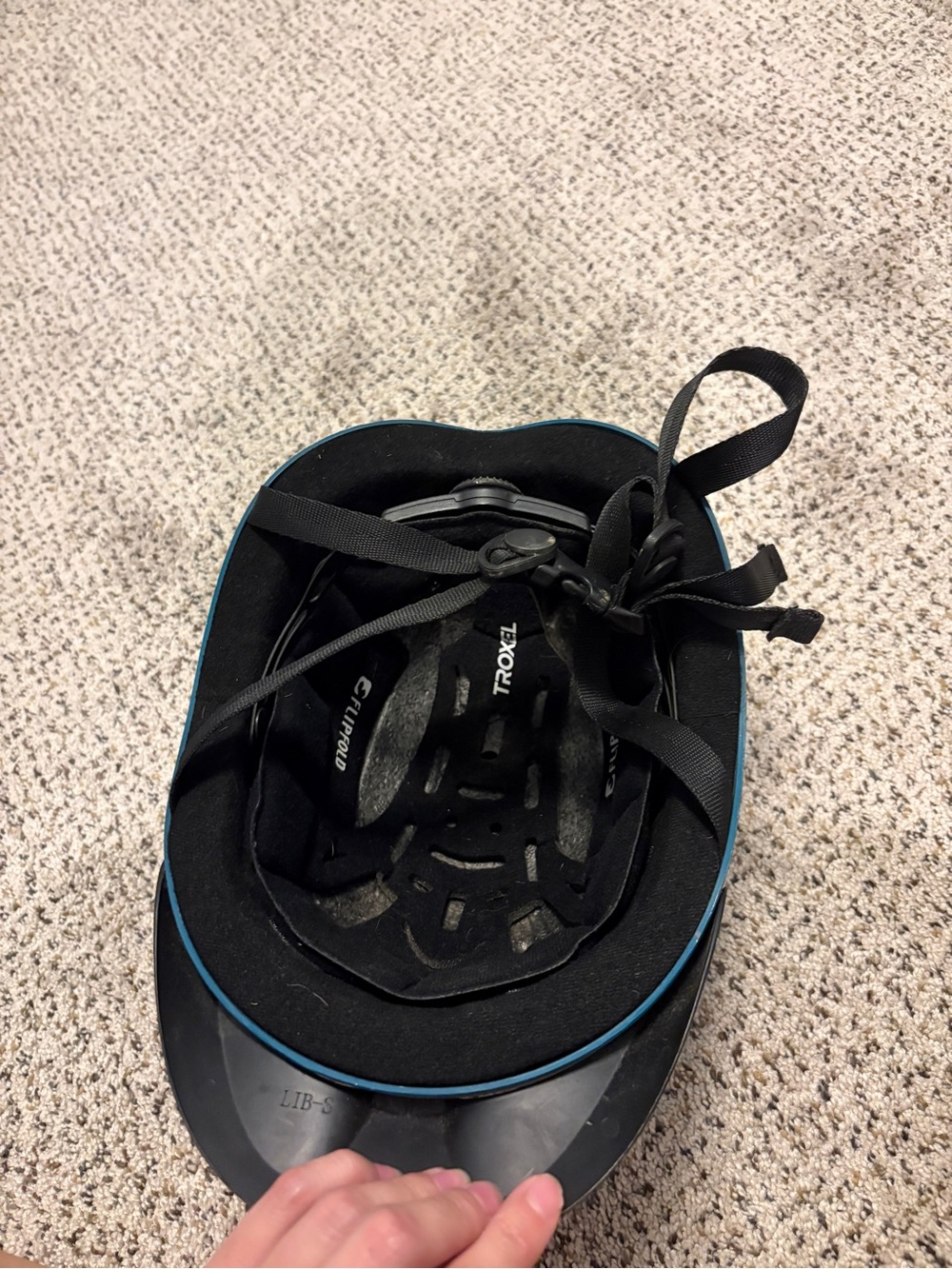 Troxel Kids Riding Helmet in Teal and Black - Picture 2 of 2